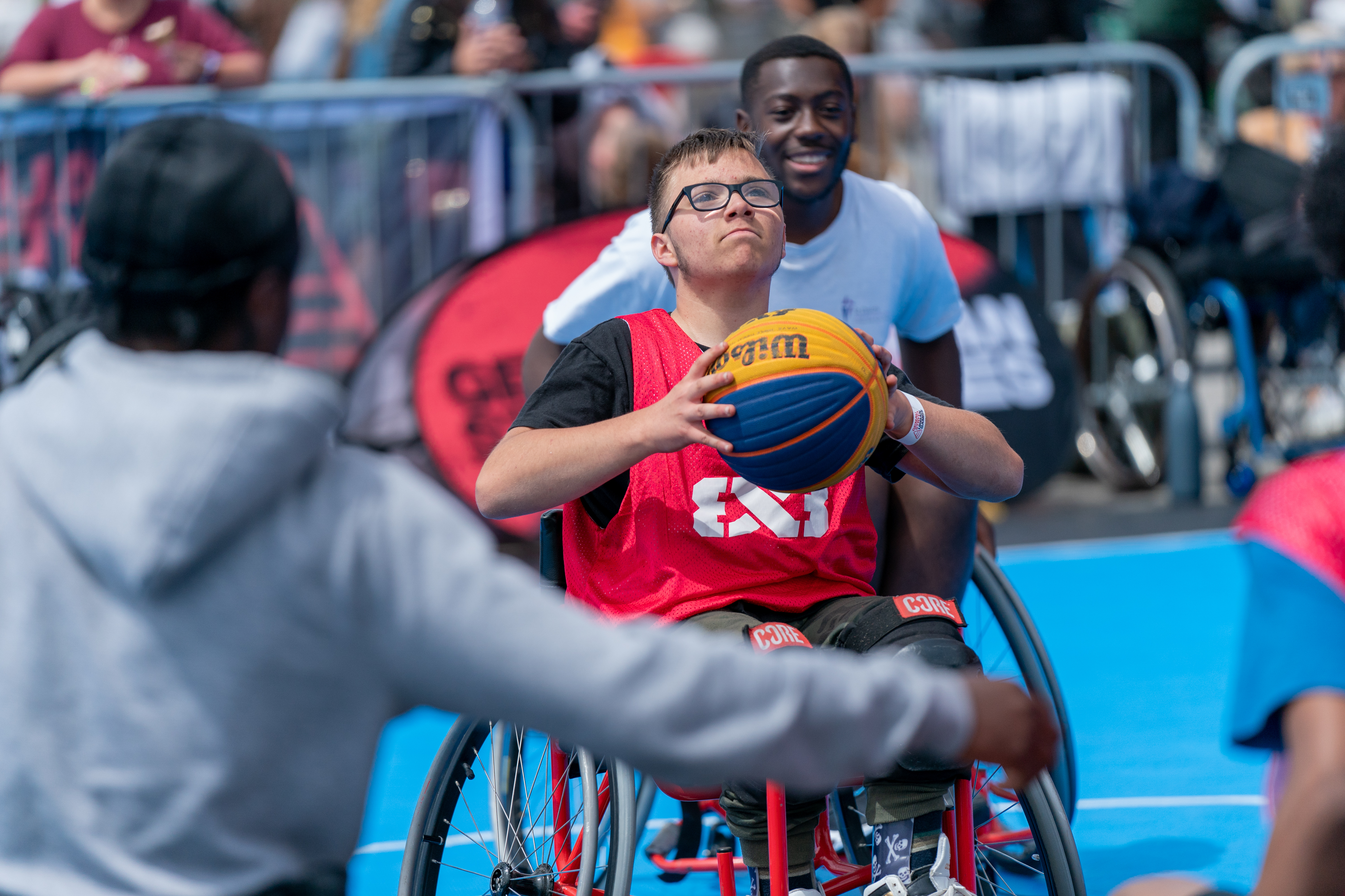 3x3 Wheelchair basketball at the Urdd Urban Games