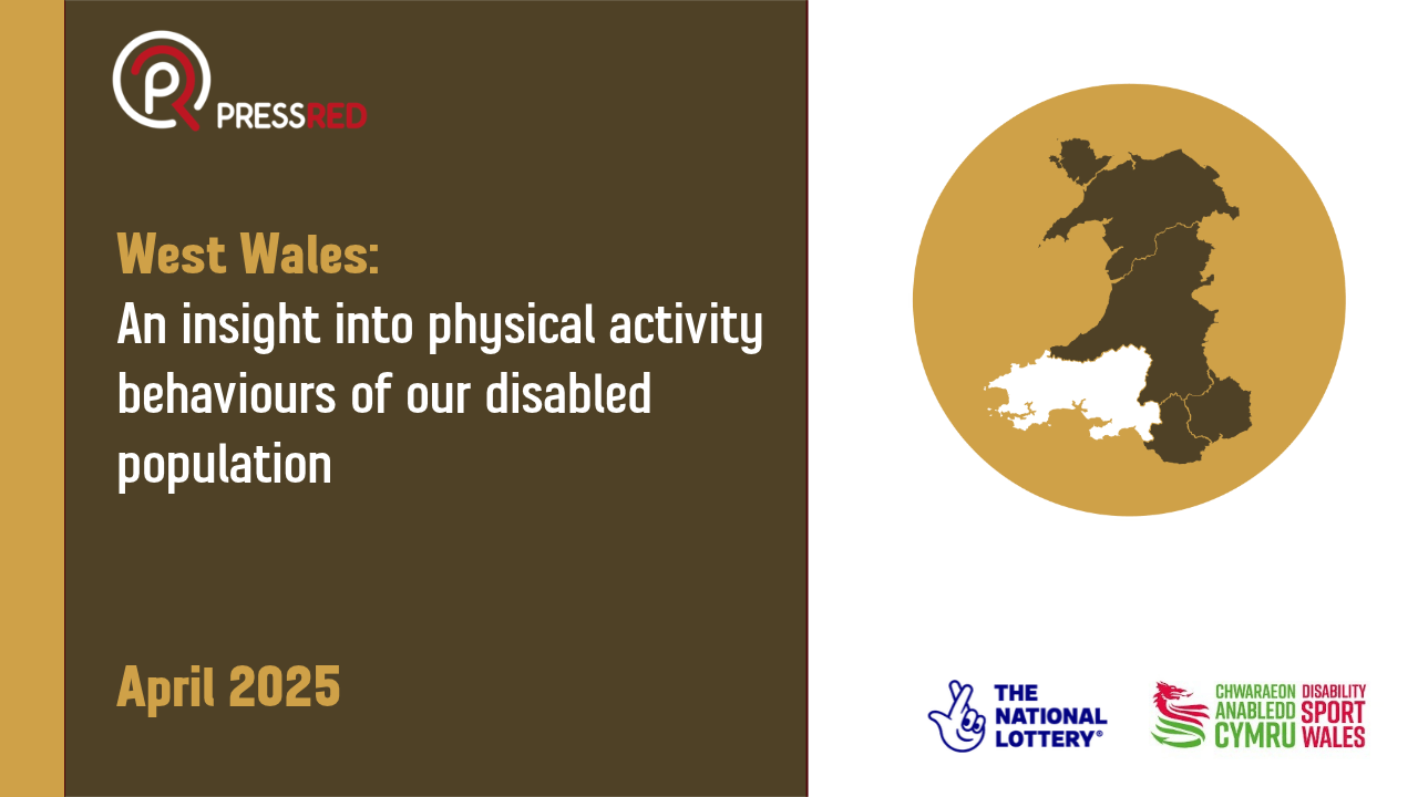 Logo: West Wales: An insight into physical activity behaviours of our disabled population