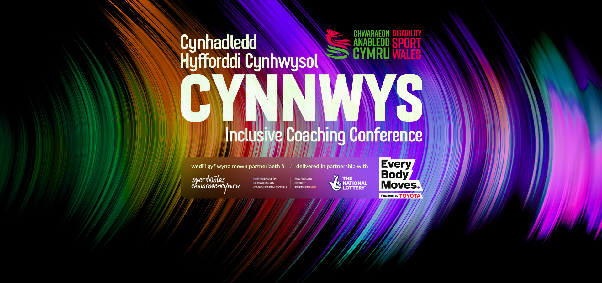 Cynnwys Inclusive Coaching Conference in partnership with Every Body Moves, Sport Wales, Mid Wales Sport Partnership and The National Lottery