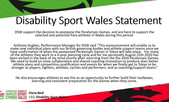 Paralympics Statement