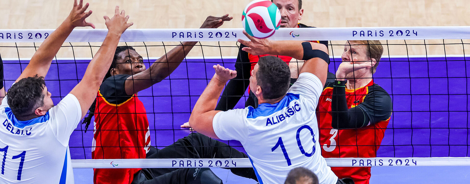 A sitting volleyball match from Paris 2024 Paralympics