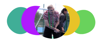 A participant tries inclusive golf